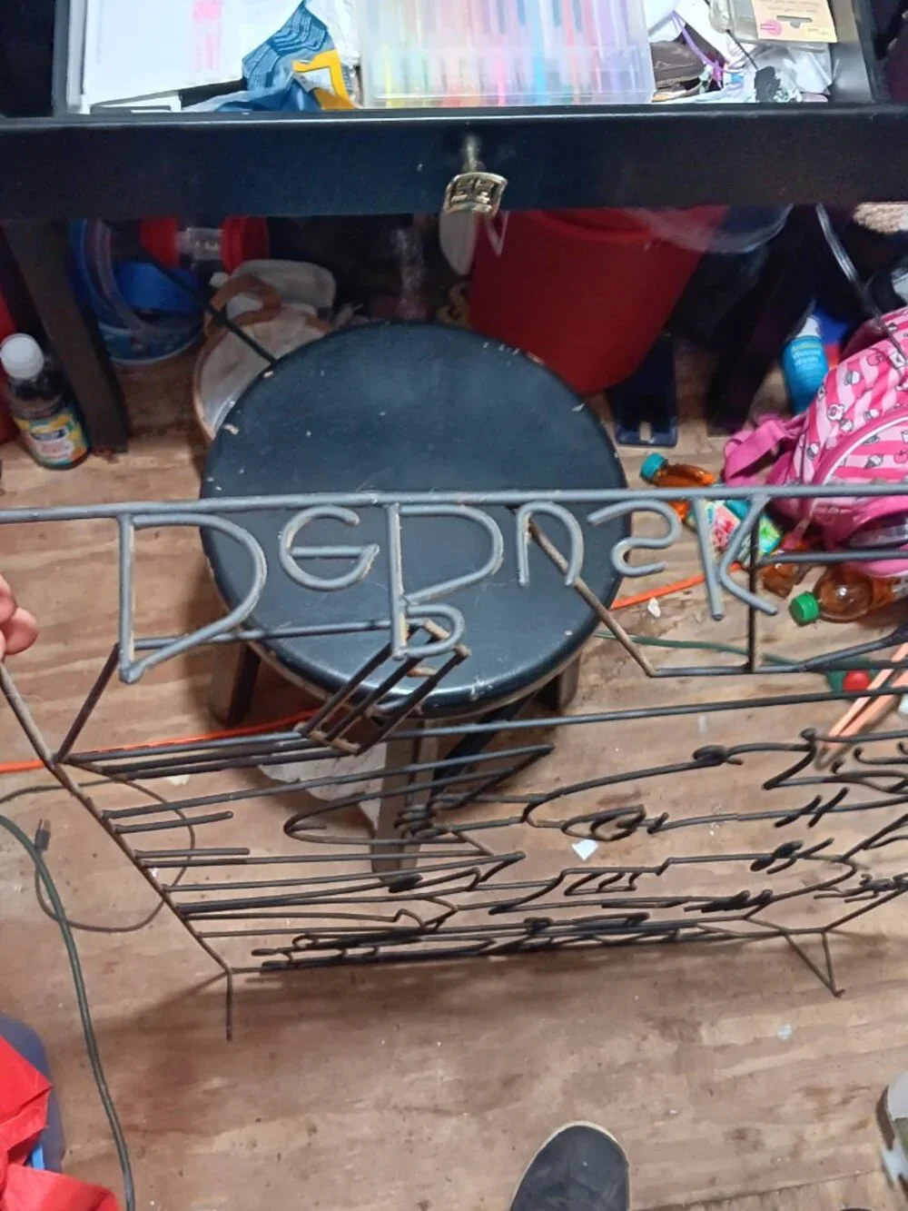 Debusk black wire art